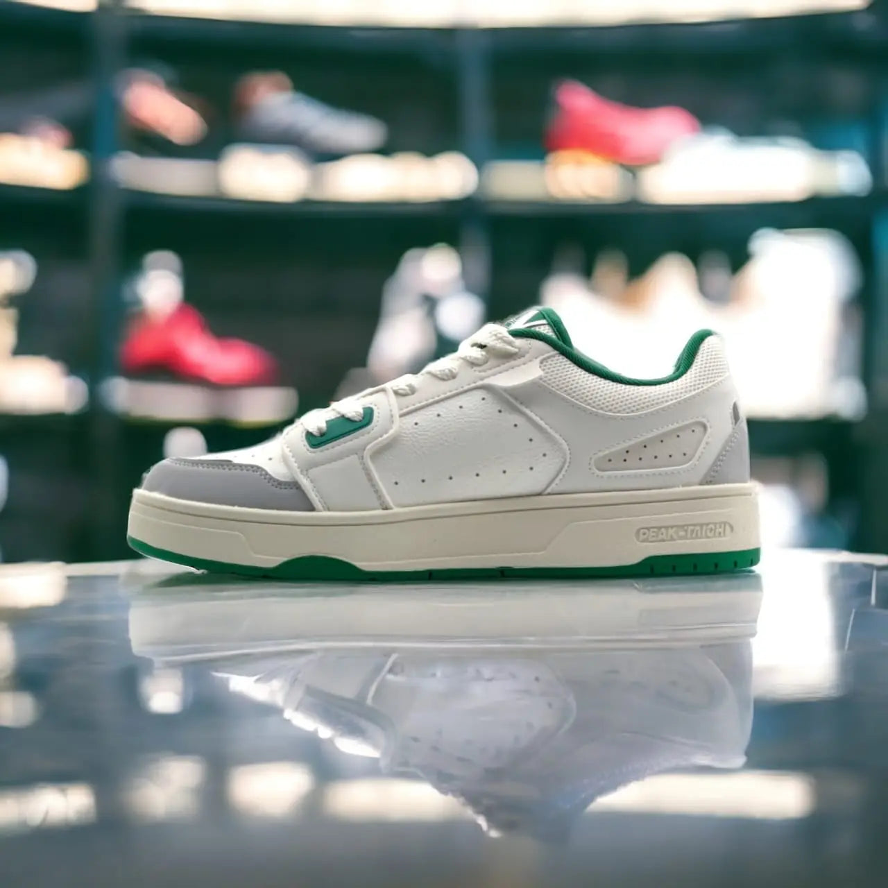 BET42497B-1154 CULTURE SHOES OFF WHITE/GRASS GREEN - 213.PEAK