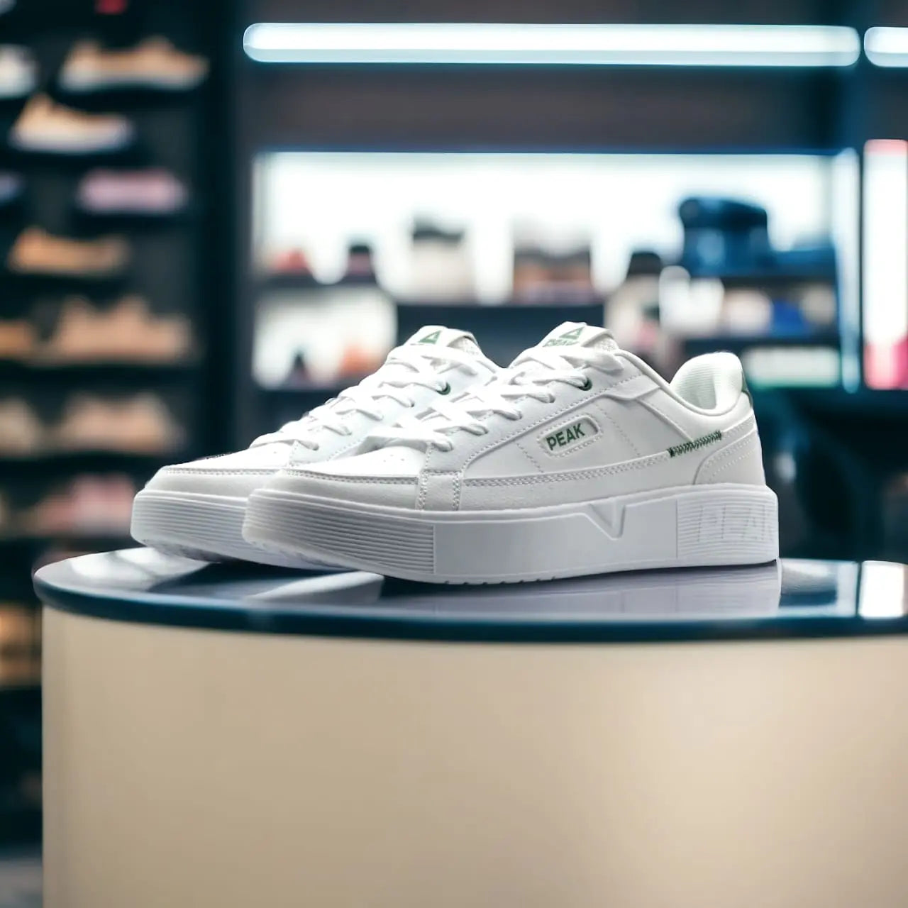 E241347B-1054 CULTURE SHOES White/Grass Green - 213.PEAK