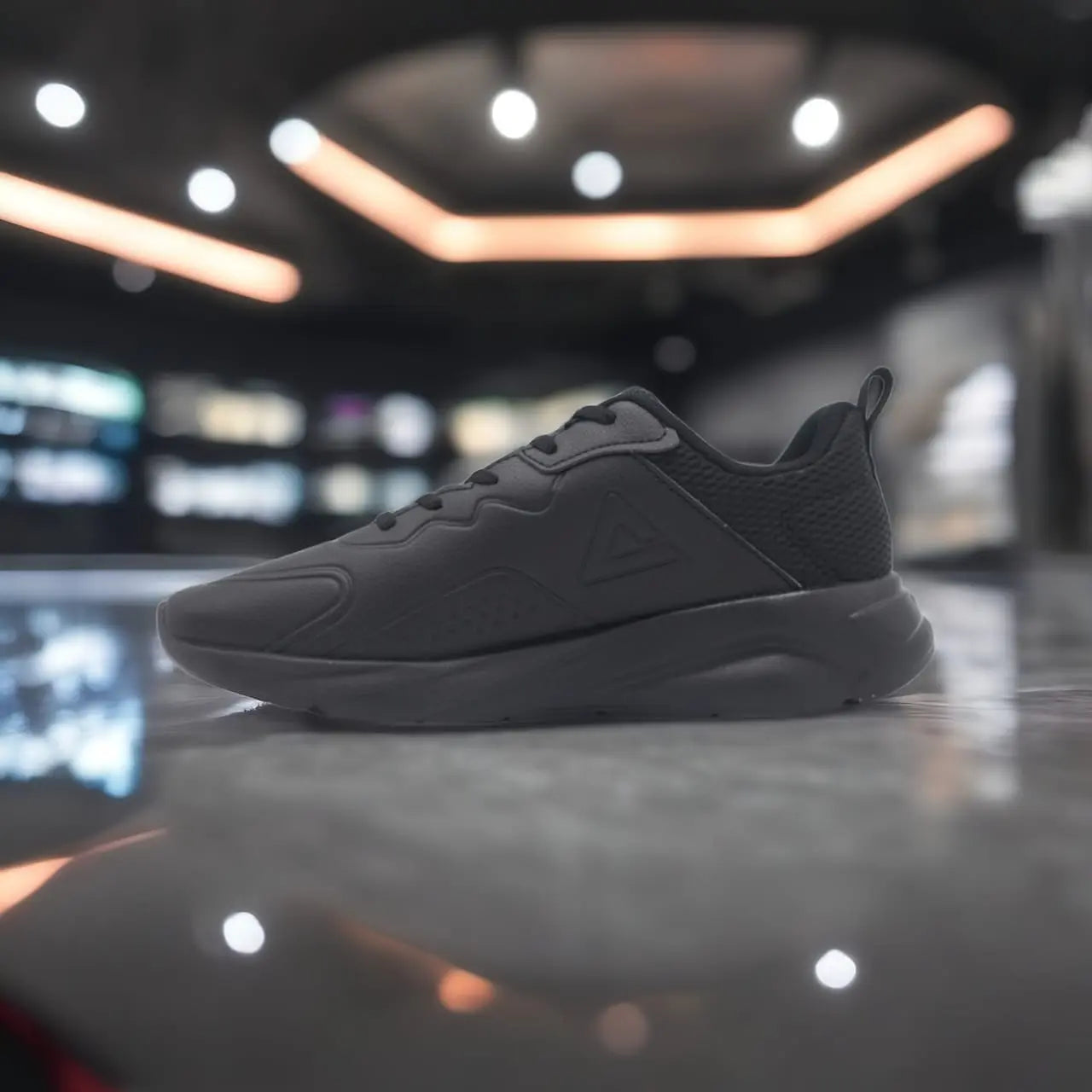 E234597J-Y291 Walking Shoes ALL BLACK - 213.PEAK