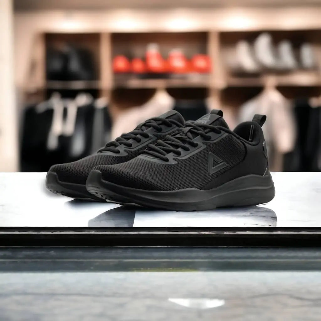 E243511J-Y291 Walking Shoes ALL BLACK - 213.PEAK