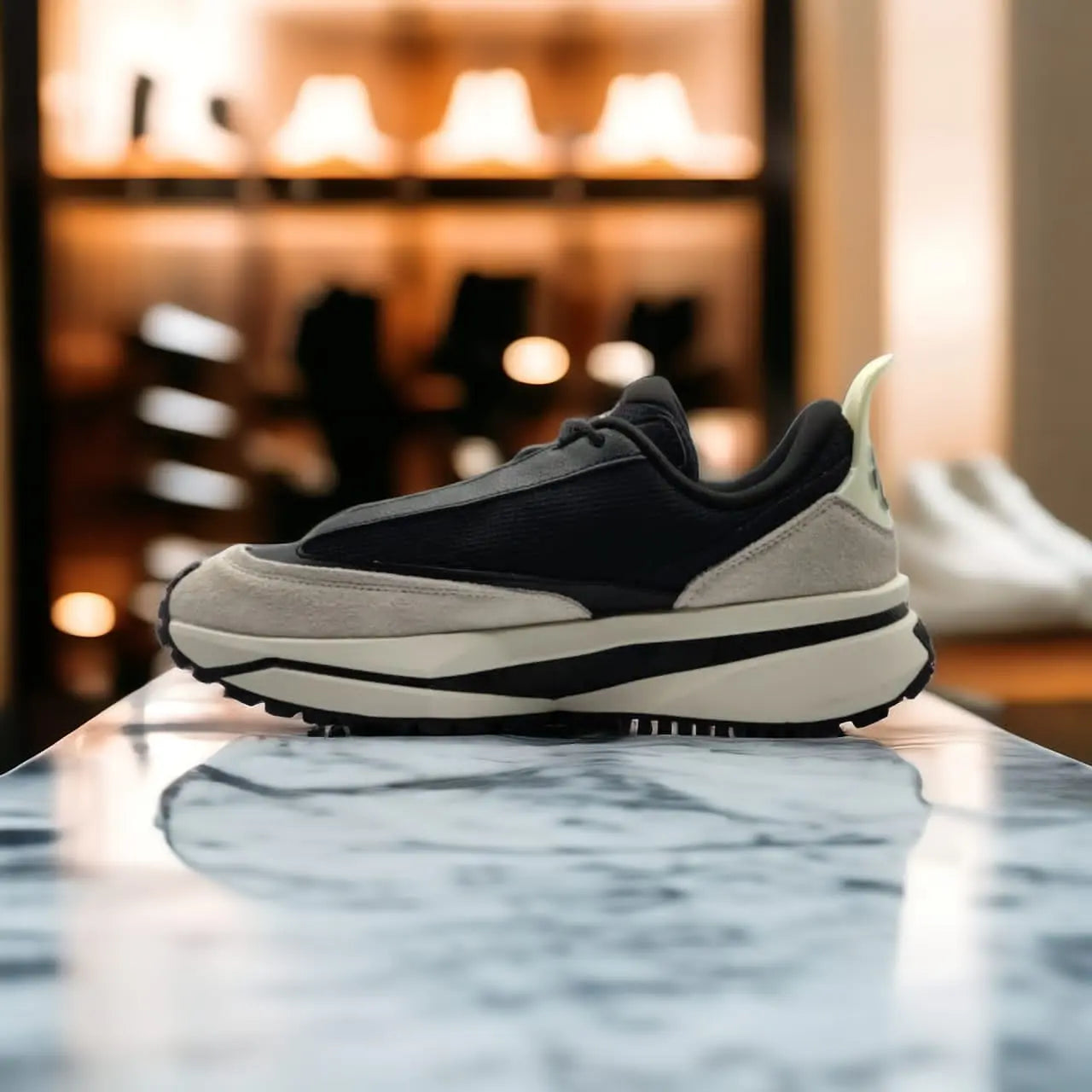 BET41427E-2011 Retro Casual Shoes BLACK/OFF WHITE - 213.PEAK
