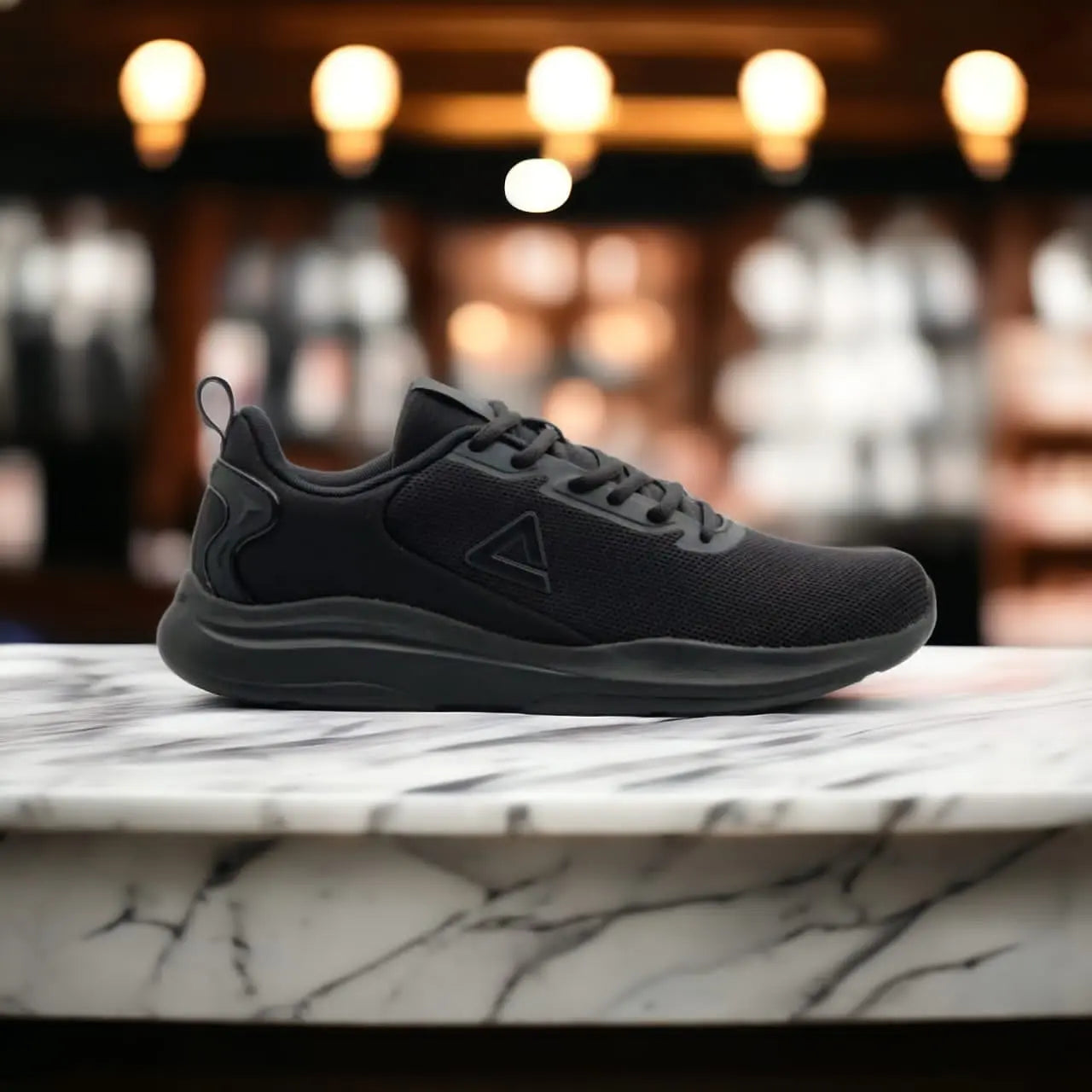 E243511J-Y291 Walking Shoes ALL BLACK - 213.PEAK