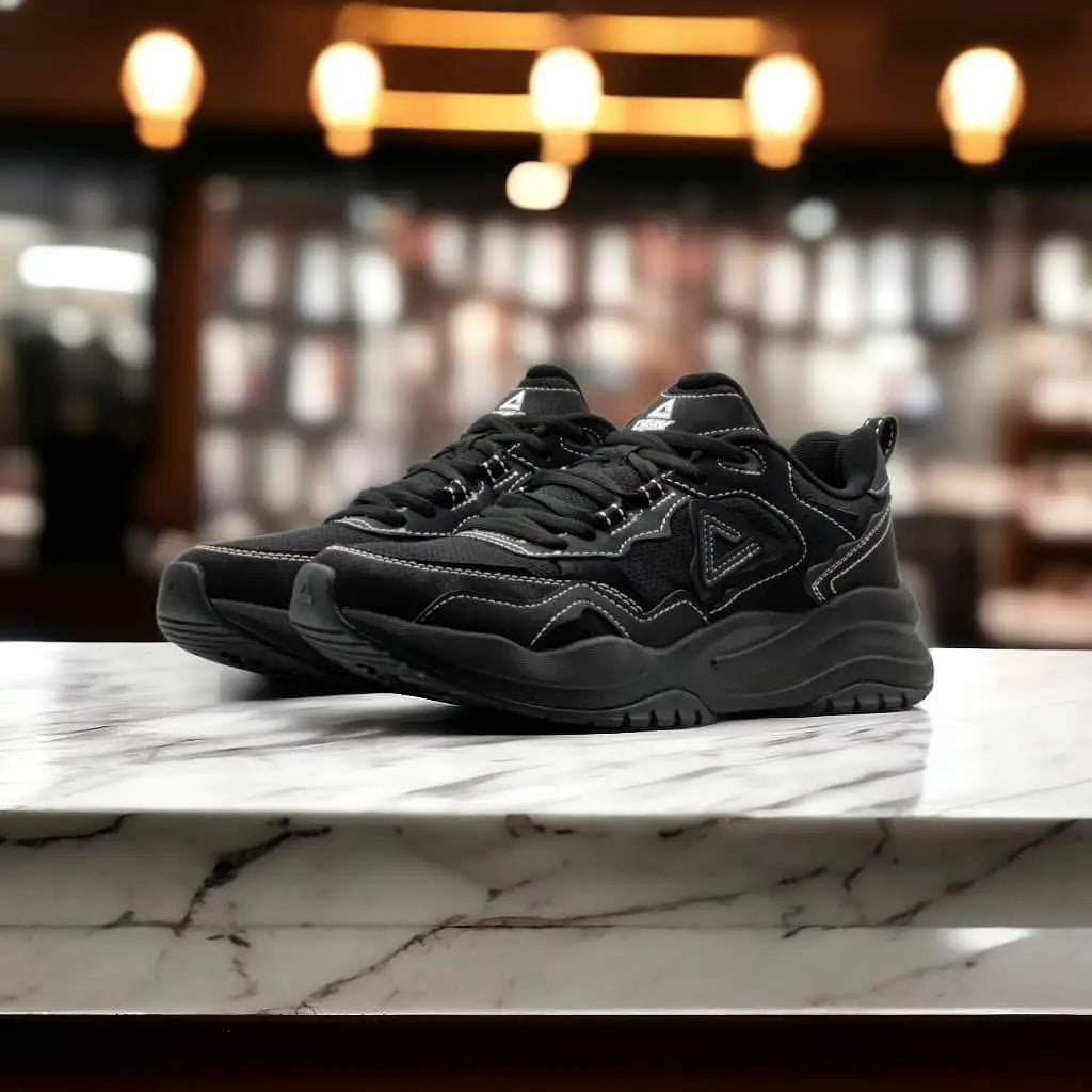 ET44567E-Y291 Retro Casual Shoes ALL BLACK - 213.PEAK