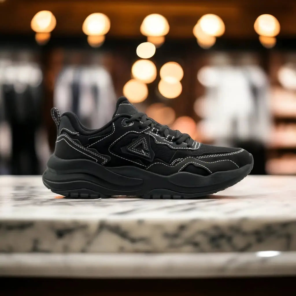 ET44567E-Y291 Retro Casual Shoes ALL BLACK - 213.PEAK