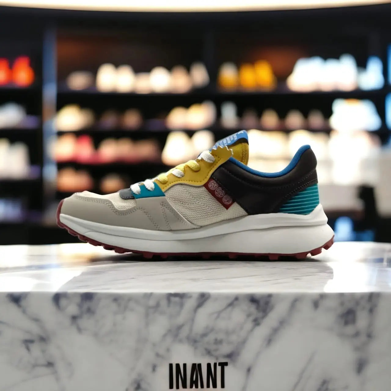 AE323207E FASHION CASUAL FOO OFF WHITE/ DK.GREY - 213.PEAK