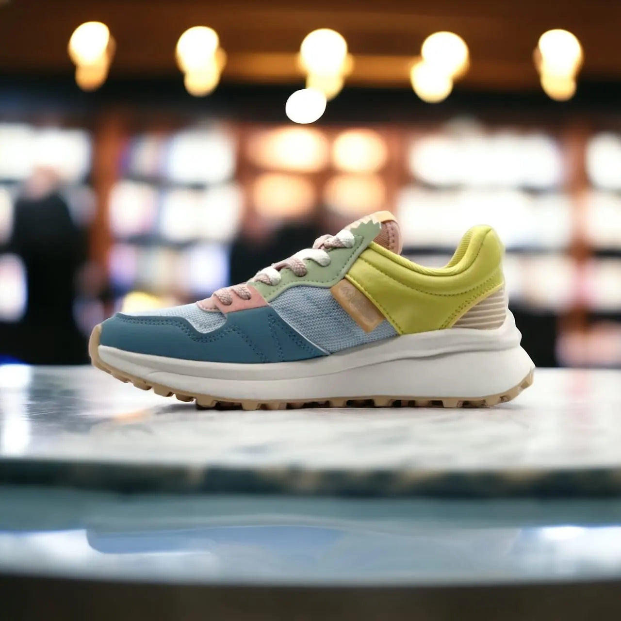 E223208E-00CU FASHION CASUAL SHOES BLUE - 213.PEAK