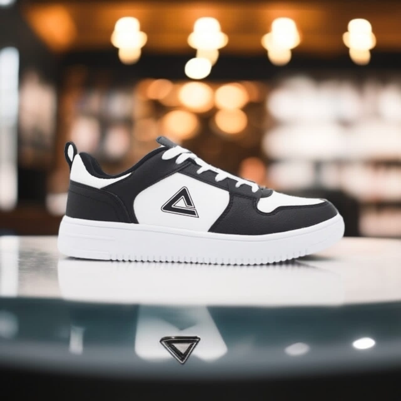 E234857B-2010 CULTURE SHOES BLACK / WHITE