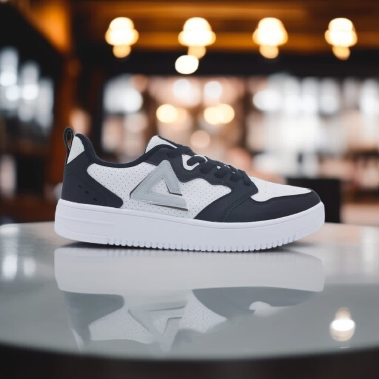 E242447B-1020 CULTURE SHOES WHITE/BLACK