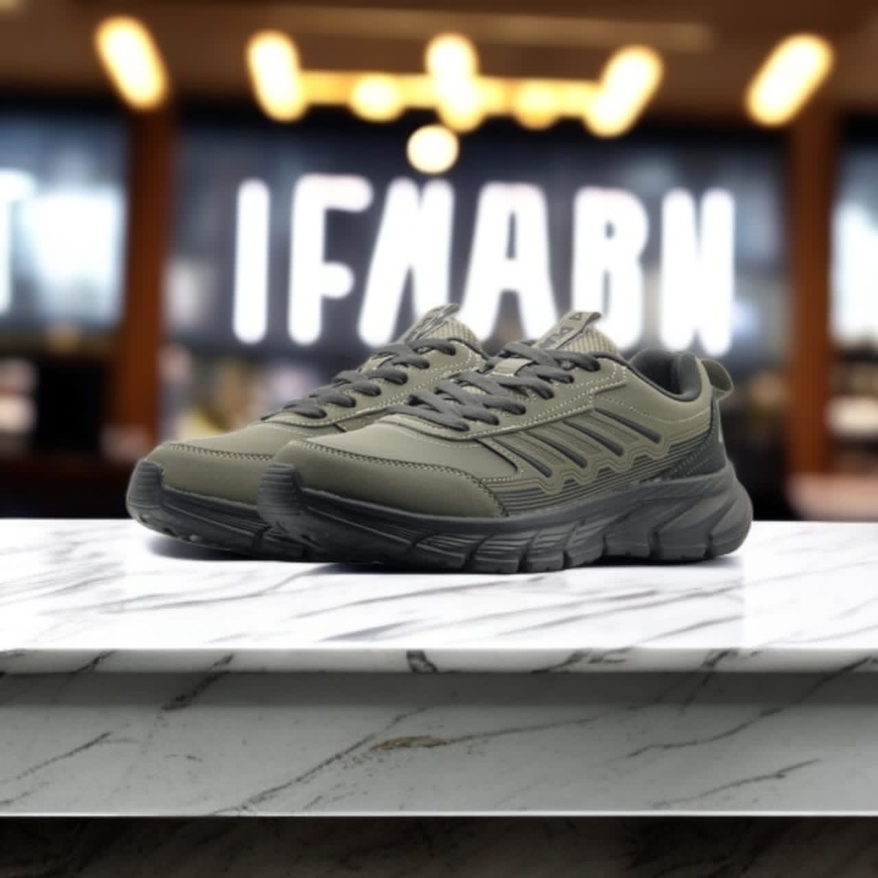 E244287H-00B1 RUNNING SHOES Ash Green