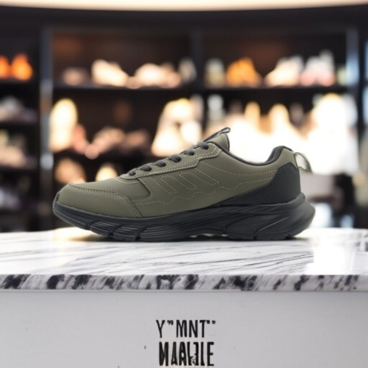 E244287H-00B1 RUNNING SHOES Ash Green