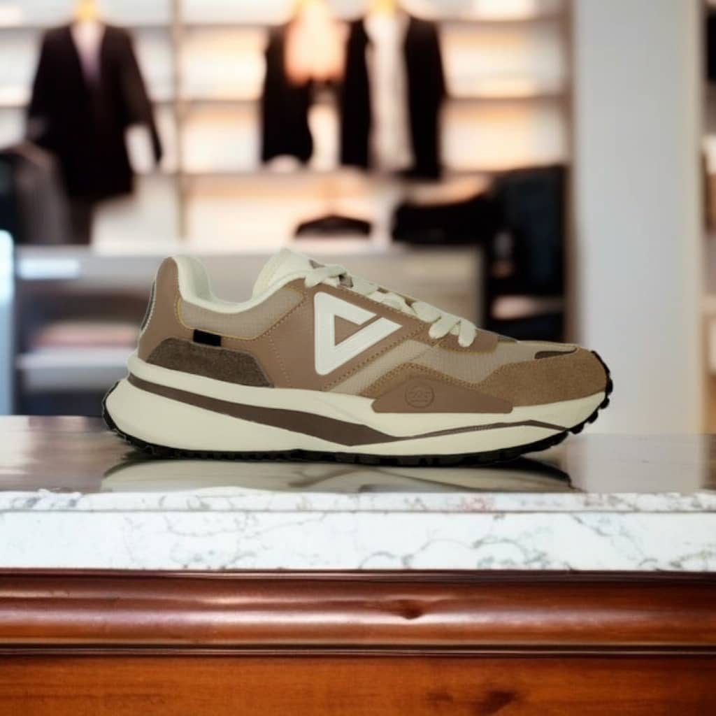 A1ET34387E-00R2 RETRO CASUAL SHOES Toffee Brown / dark coffee