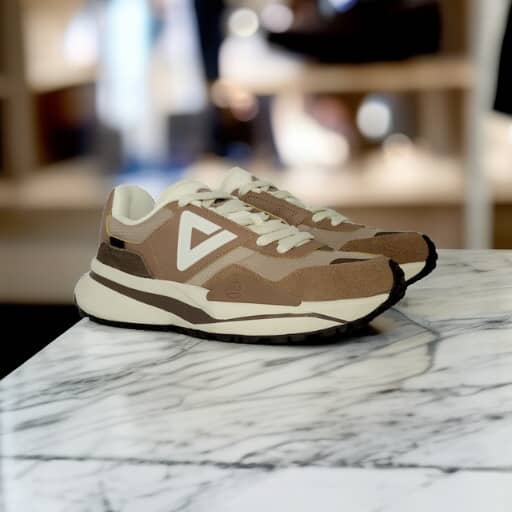 A1ET34387E-00R2 RETRO CASUAL SHOES Toffee Brown / dark coffee