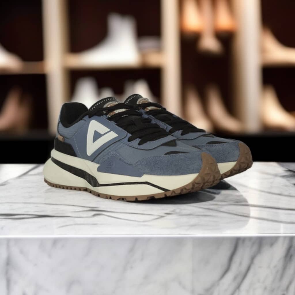 A1ET34387E-G120 RETRO CASUAL SHOES Dark blue / black