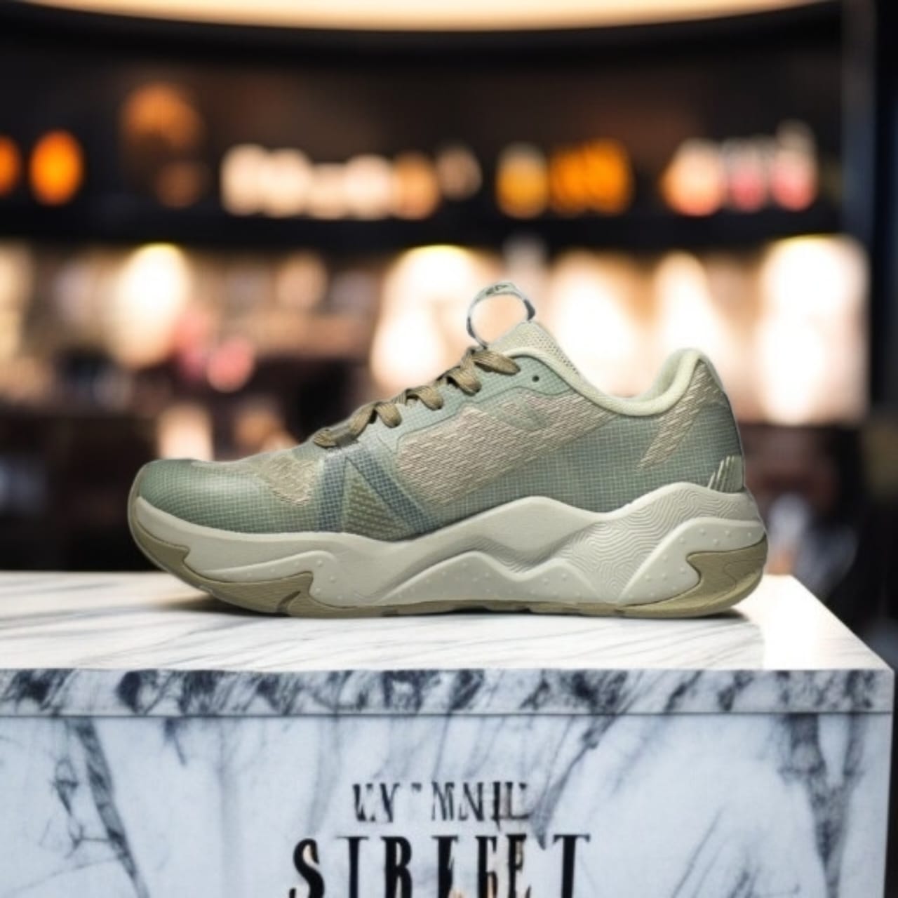 A1EXT52777G-Z342 SPORTS SHOES-SILVER GREEN