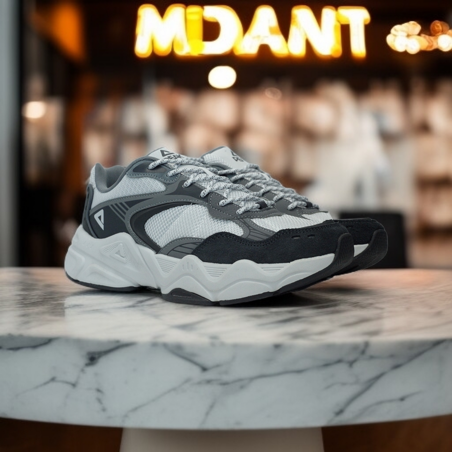 A1ET34147E- SPORTS SHOES- WHITE / MID GREY