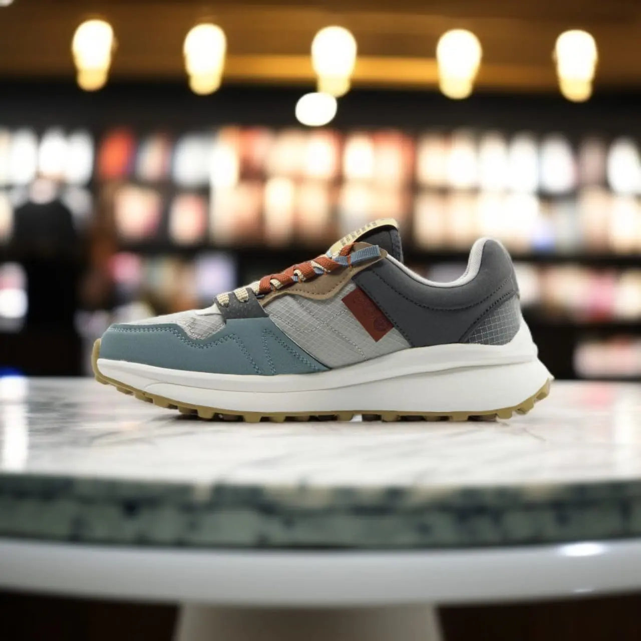 E221171E	Casual Shoes _Lt.Grey/ Green 213.PEAK