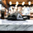 E92037L	SLIPPERS    BLACK/WHITE - 213.PEAK