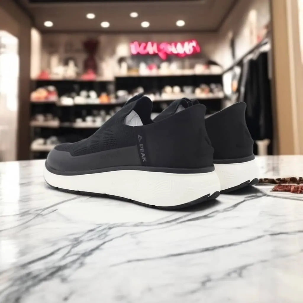 AET41521J-20K6	WALKING SHOES	BLACK/ OFF WHITE - 213.PEAK