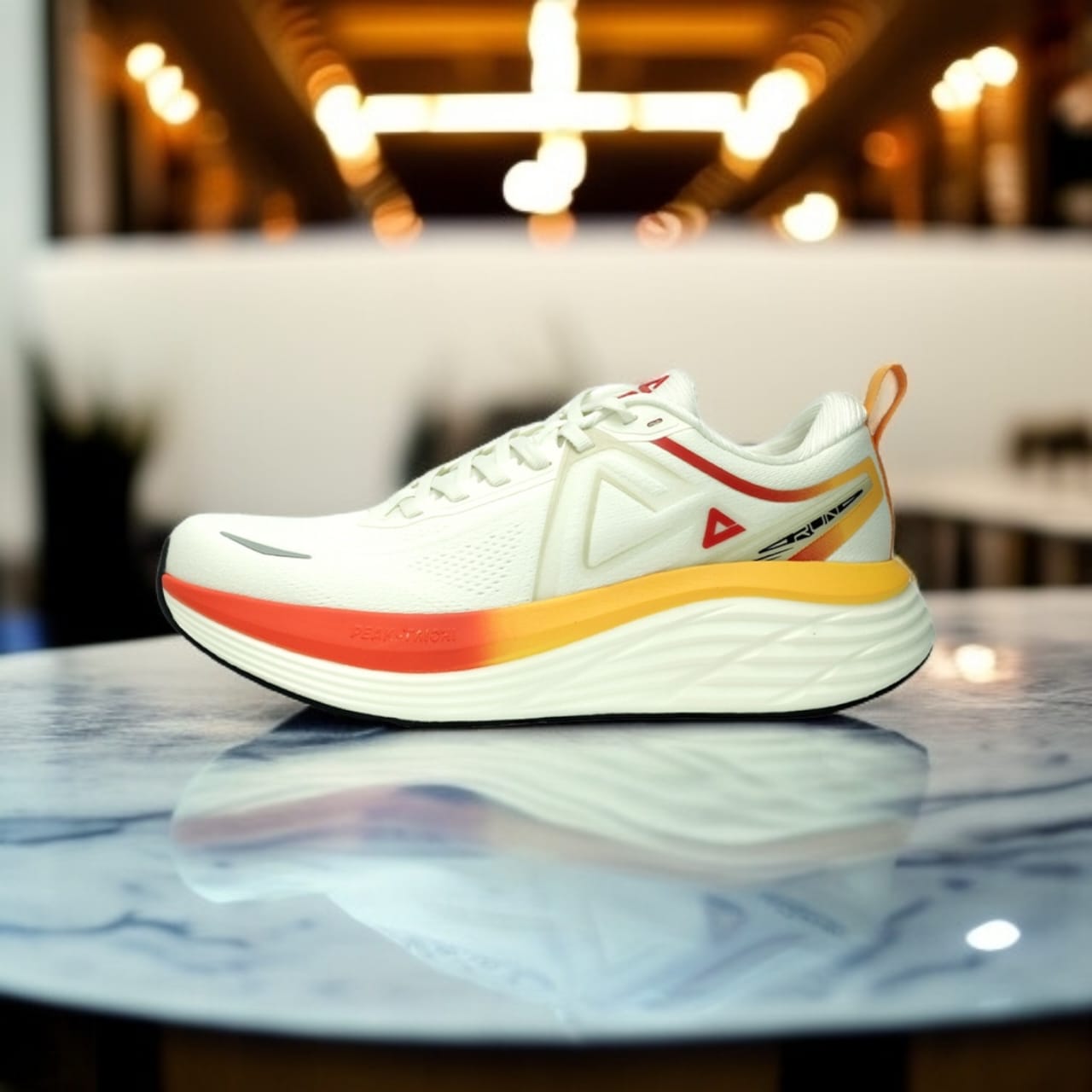 A1ET49327H-Z467  TRAINING/ RUNNING SHOES- WHITE / RED