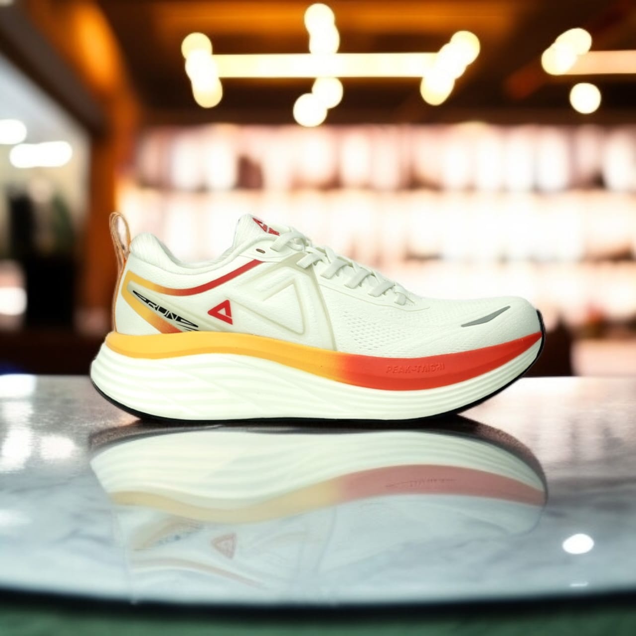 A1ET49327H-Z467  TRAINING/ RUNNING SHOES- WHITE / RED