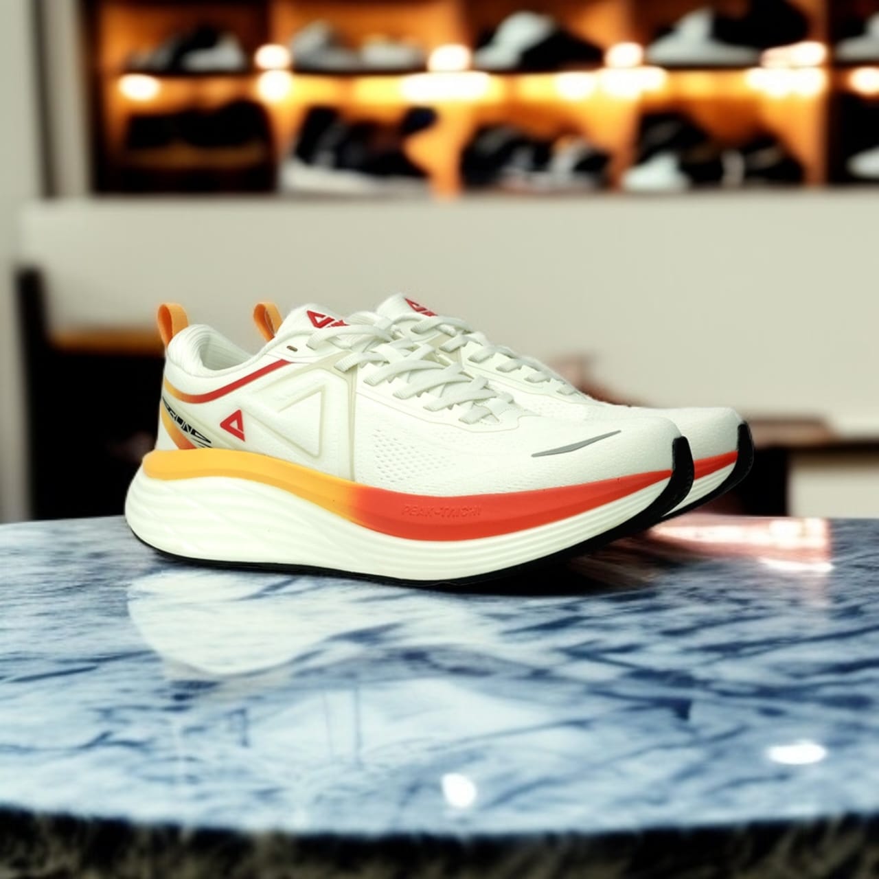 A1ET49327H-Z467  TRAINING/ RUNNING SHOES- WHITE / RED