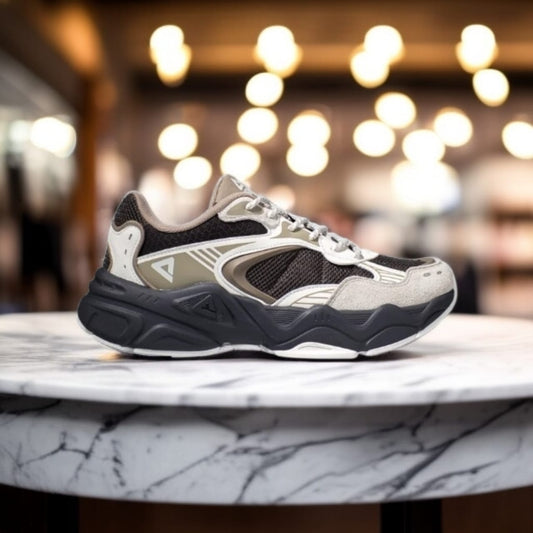 A1ET34147E-Z476 SPORTS  SHOES-  WHITE / COFFEE/ BROWN