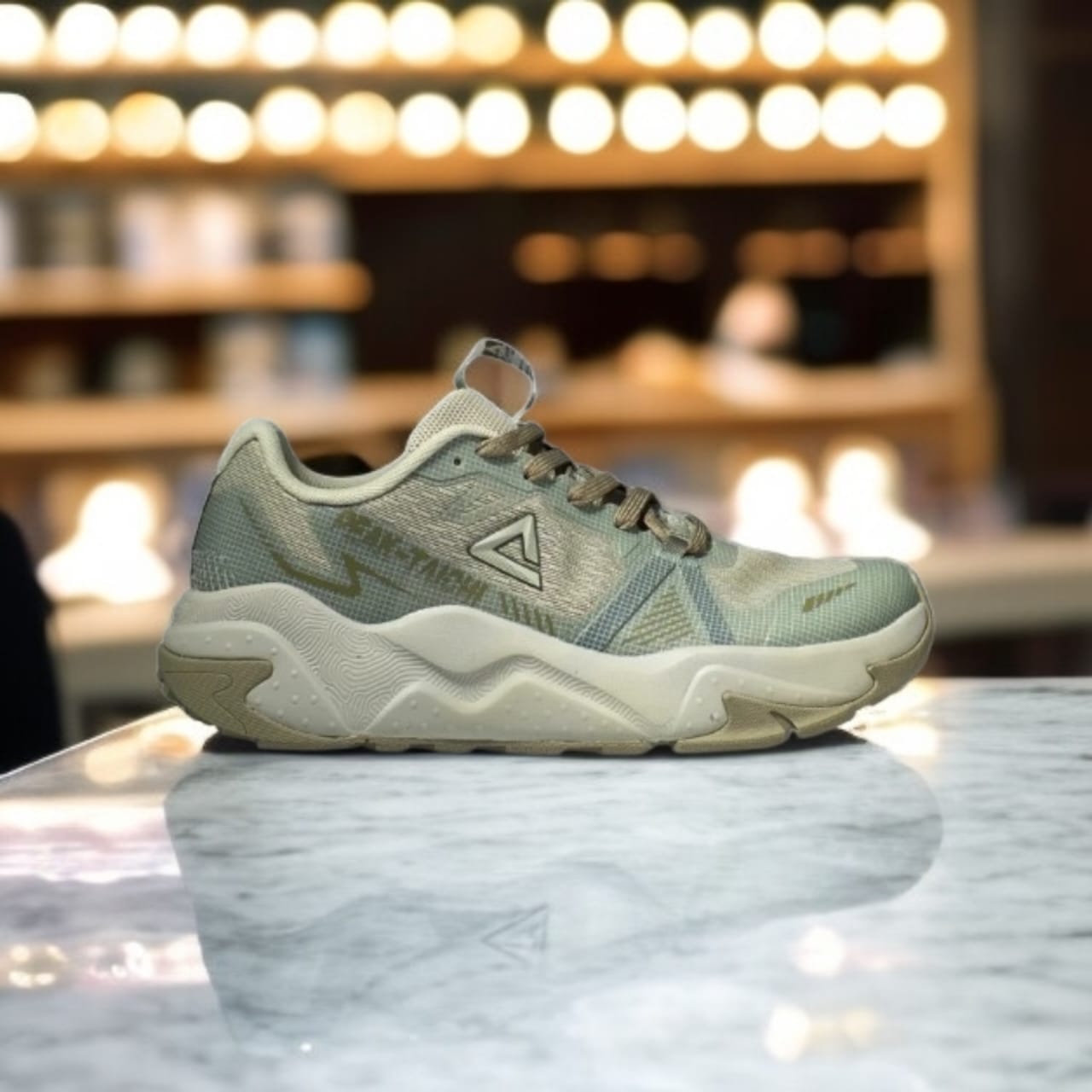 A1EXT52777G-Z342 SPORTS SHOES-SILVER  GREEN