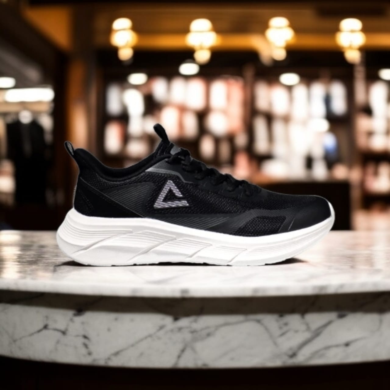 A1EXT52227H-Z497 SPORTS  SHOES-BLACK  / MILKY WHITE